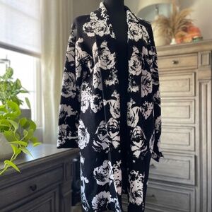 Stay Stylish in Every Season with Our Tahari Floral Coatigan!